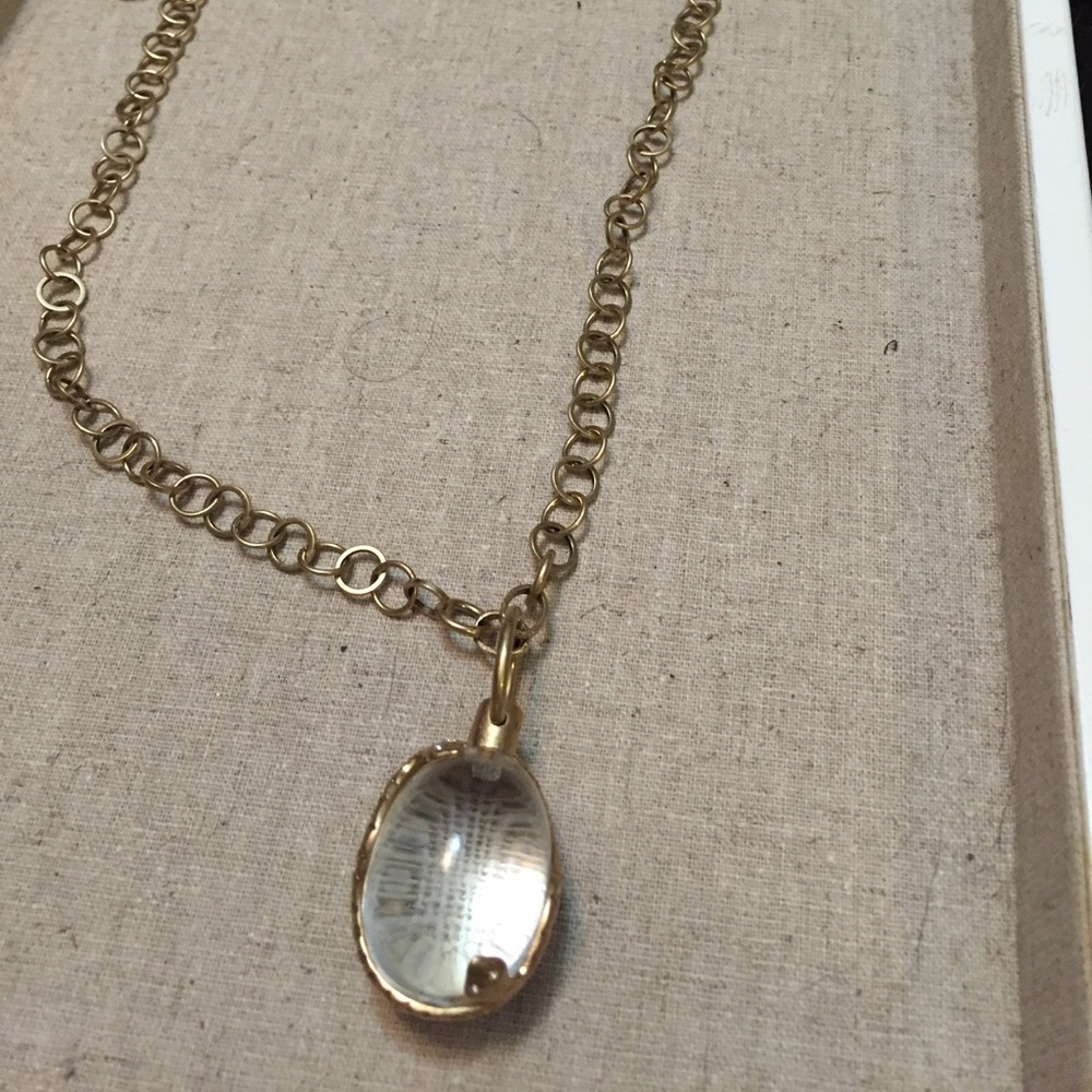 Snake orb pendant necklace